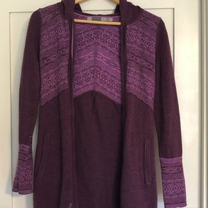 wool Athleta zip up sweater